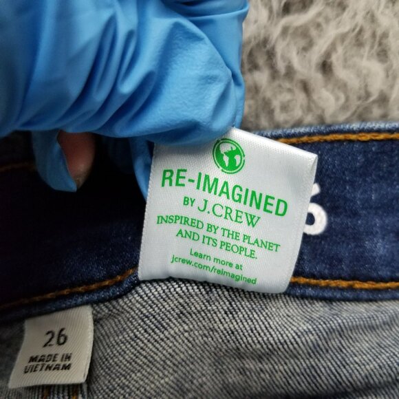 J. Crew Jeans Womens 26 Blue Toothpick Stretch Skinny Re-Imagined Denim - Picture 12 of 16